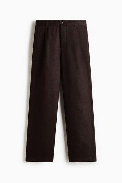 Relaxed Fit Linen-blend trousers
