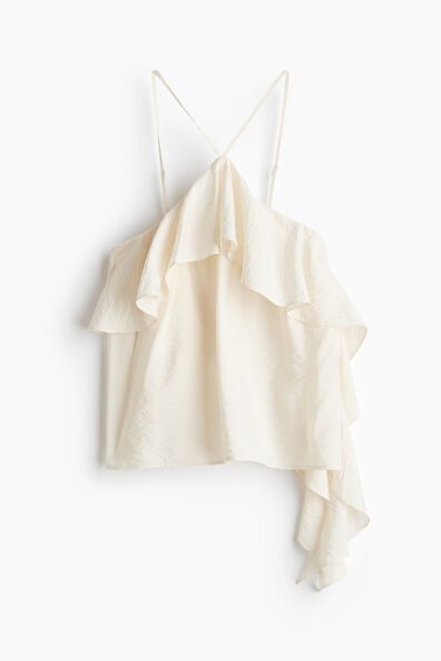 Flounced strappy top