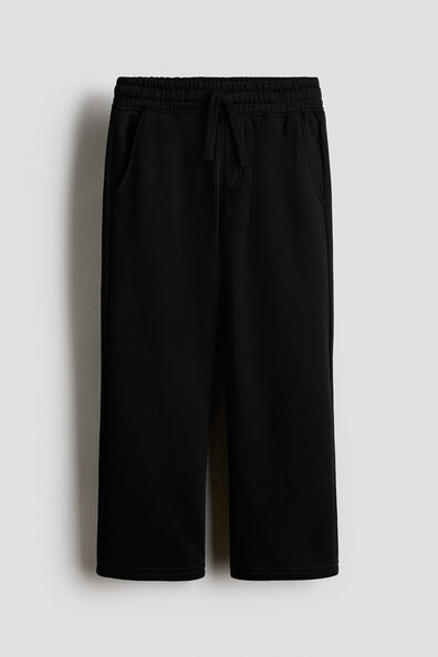 Wide brushed-inside joggers