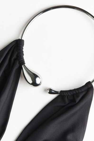 Draped halterneck dress