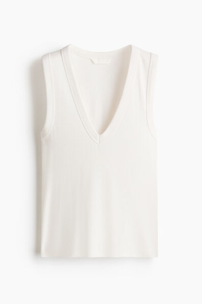 Ribbed vest top