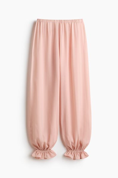Crinkled balloon trousers