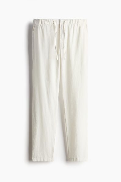 Regular Fit Linen-blend trousers