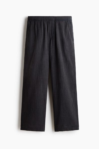 Loose Fit Cotton muslin trousers