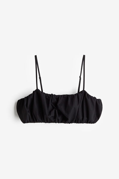 Poplin bralette top