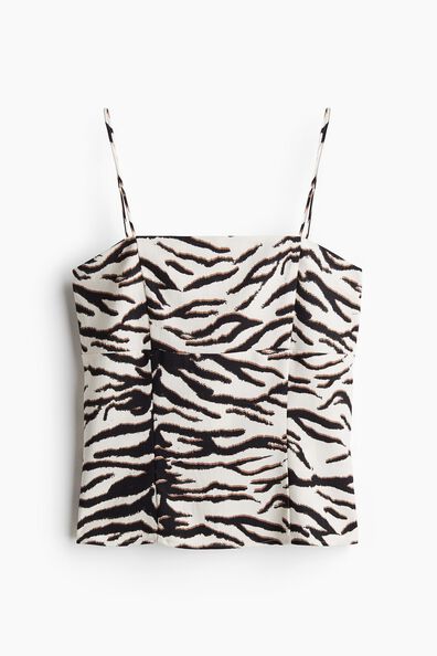 Fitted strappy top