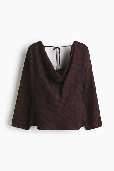 Cowl-neck top
