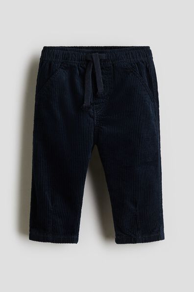 Cotton corduroy trousers