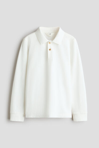 Cotton piqué polo shirt