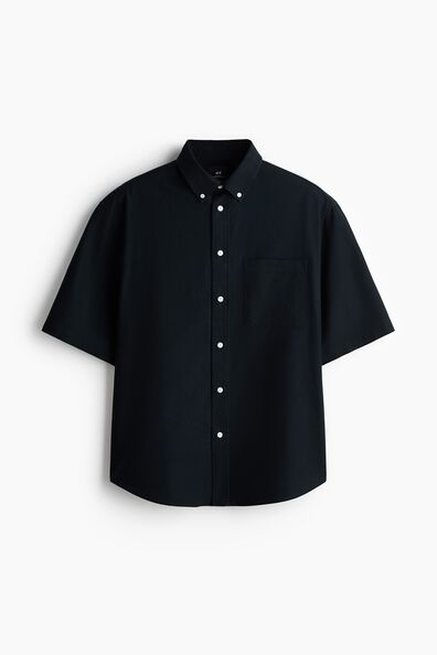 Relaxed Fit Short-sleeved Oxford shirt
