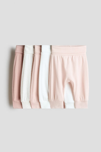 5-pack foldover-waist trousers