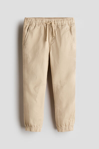 Cotton twill joggers