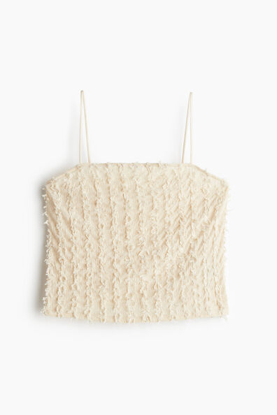 Frayed strappy top