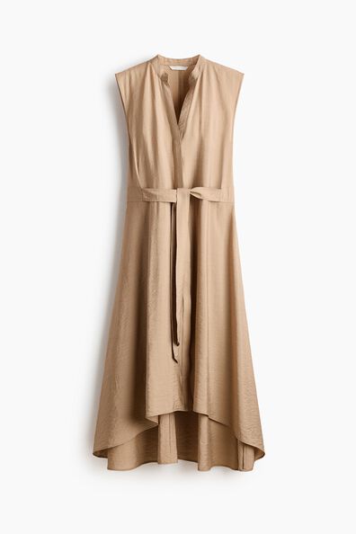 Tie-belt shirt dress