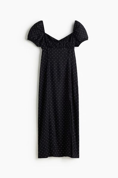 Puff-sleeved dress