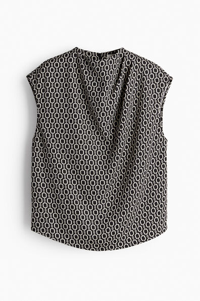 Draped blouse