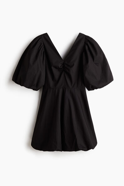 Tie-back puffy dress