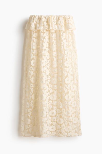 Lace midi skirt