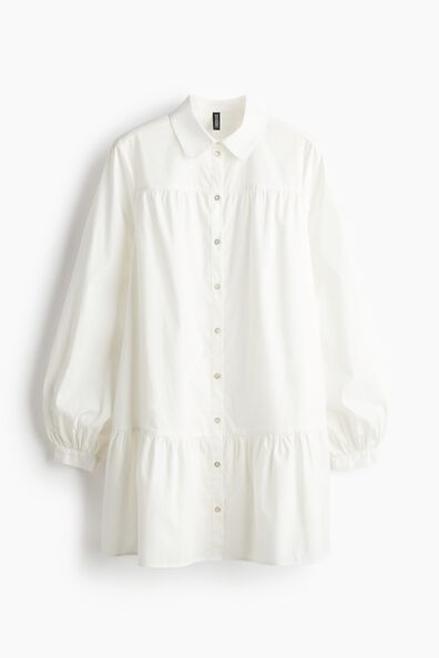 Poplin shirt dress