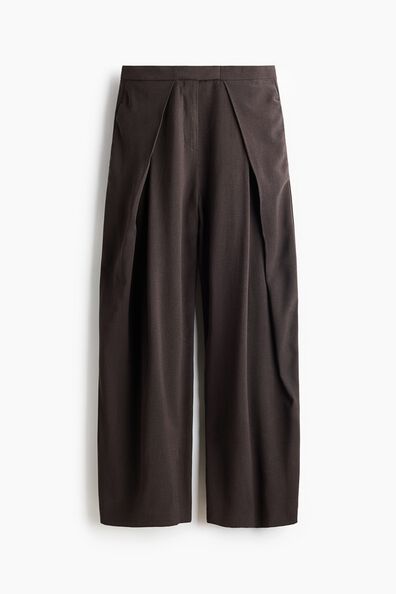 Wrap-detail balloon trousers