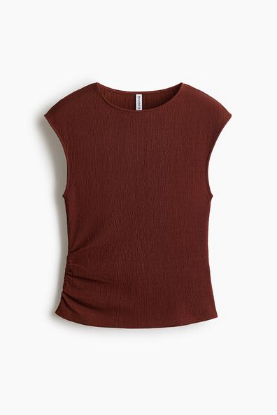 Textured jersey top