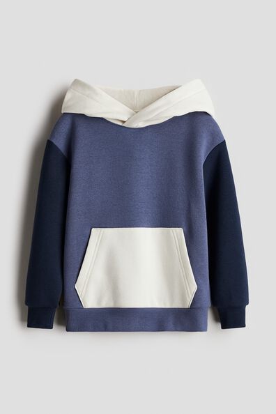 Colour-blocked hoodie