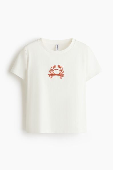 Motif-detail T-shirt