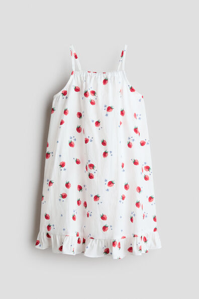 Flounced strappy dress