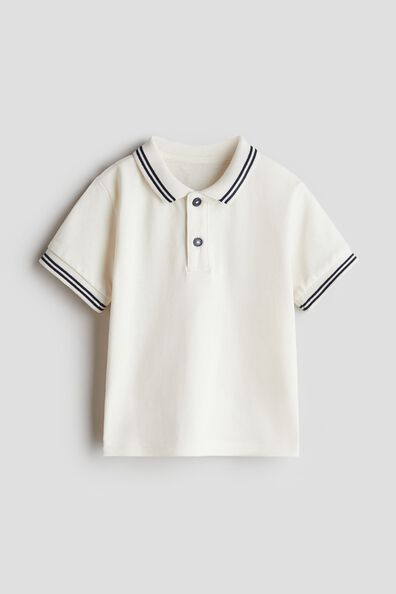 Cotton piqué polo shirt