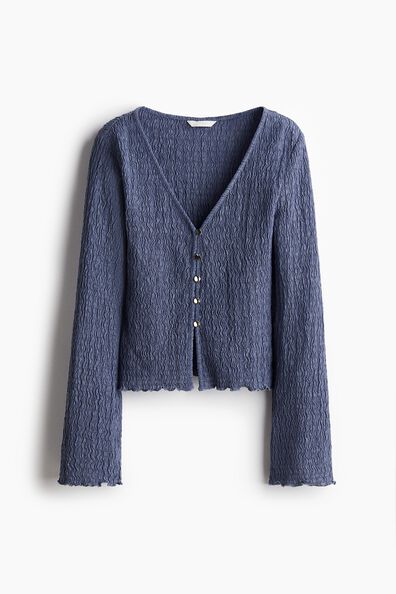 Overlock-detail cardigan