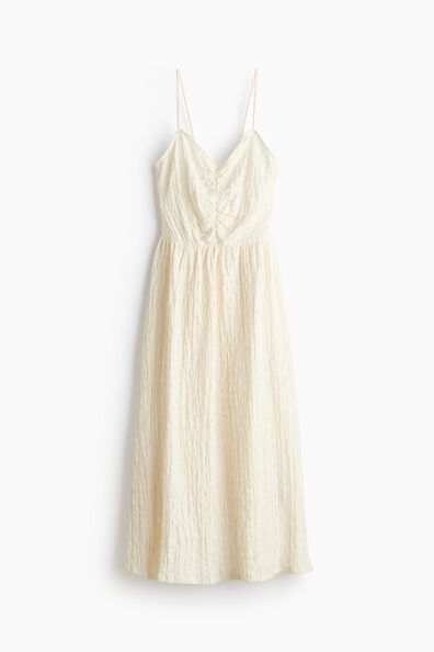 Crinkled strappy dress