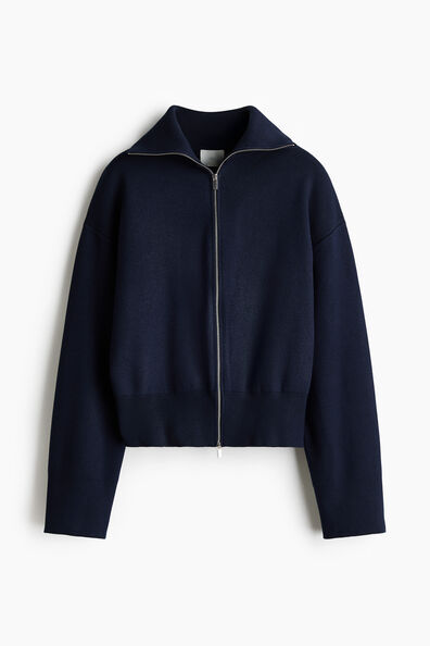Zip-through cardigan