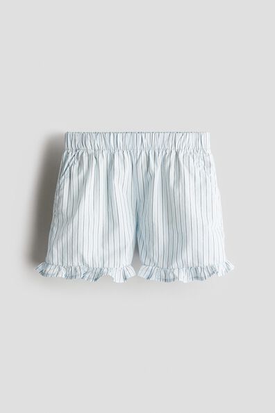 Frill-trimmed cotton shorts