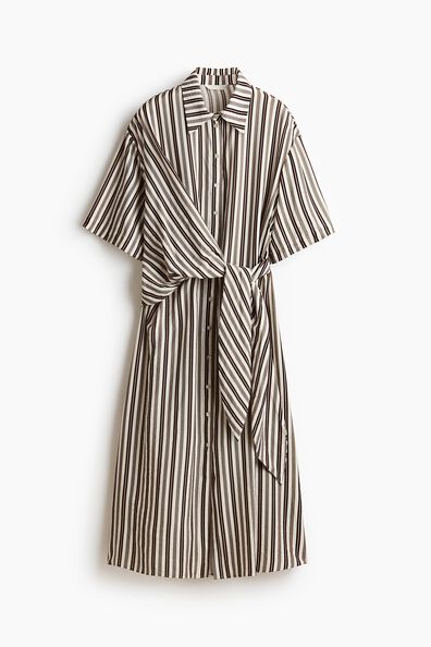 Tie-detail shirt dress