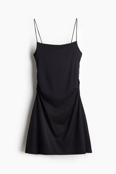 Draped slip dress