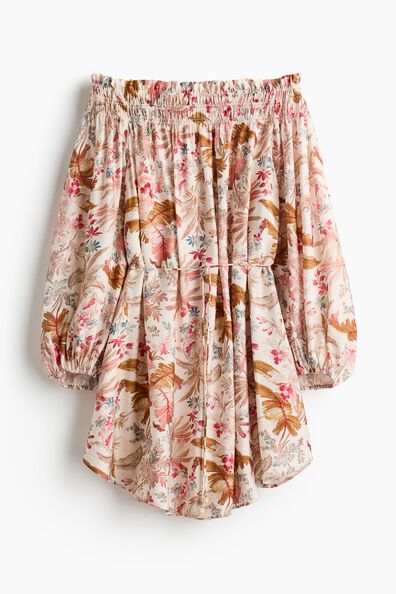Oversized off-the-shoulder dress