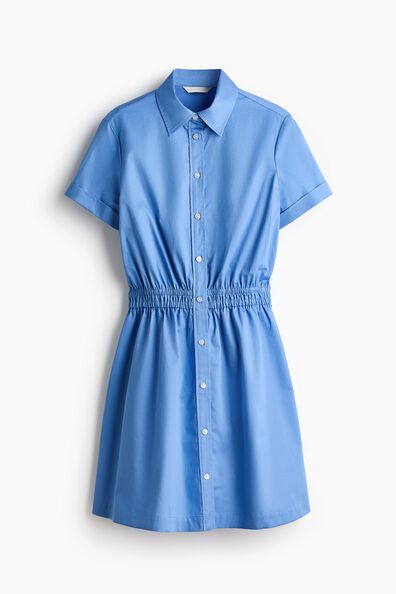 Short-sleeved shirt dress