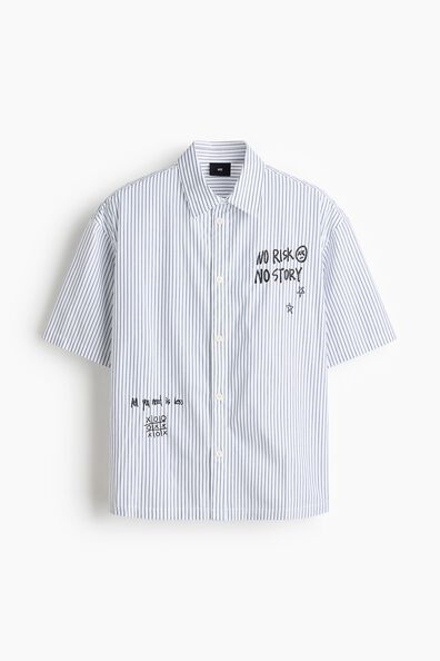 Loose Fit Printed cotton shirt