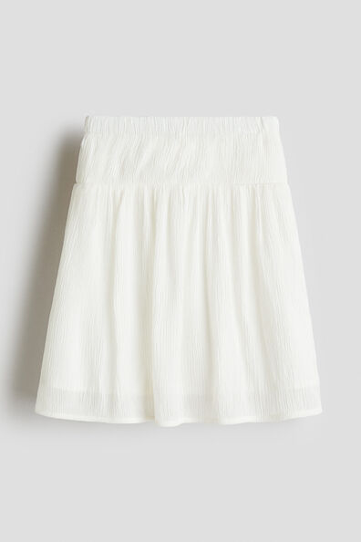 Crinkled chiffon skirt