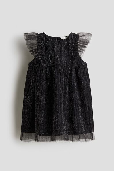 Flounced tulle dress