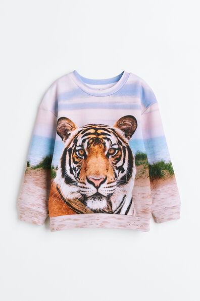 Printed cotton sweatshirt