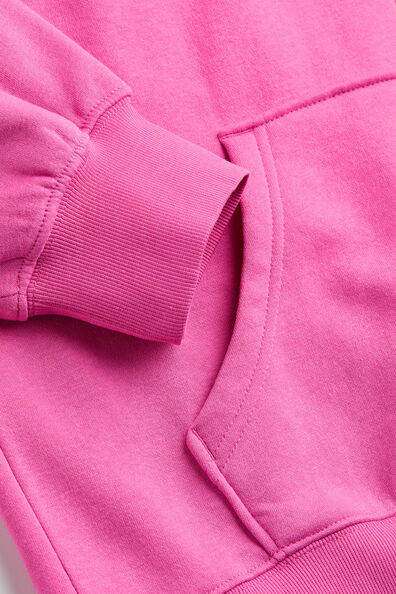 Oversized zip-through hoodie