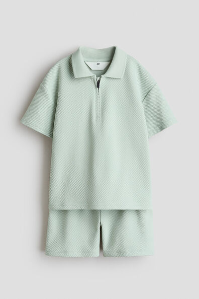 2-piece textured jersey set