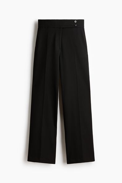 Bootcut twill trousers