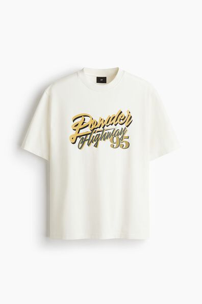 Printed cotton T-shirt