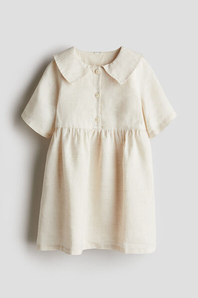 Loose-fit linen dress
