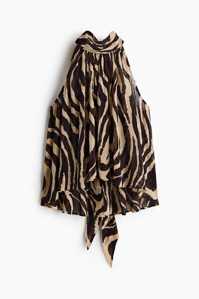 Tie-detail chiffon top