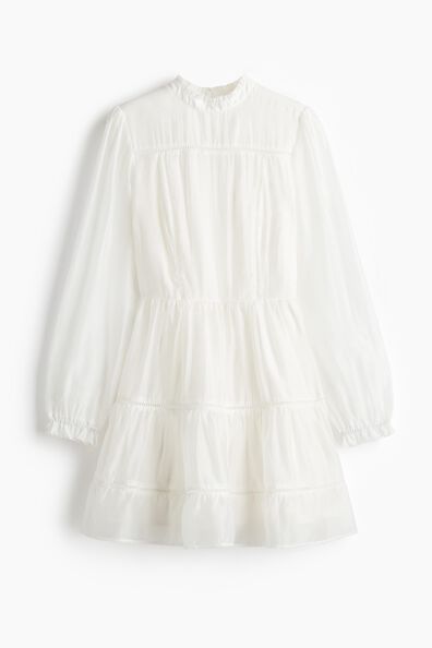 Ladder-lace-detail dress