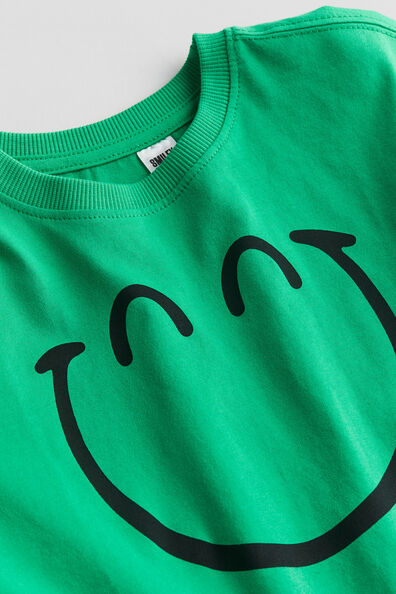 Printed long-sleeved T-shirt