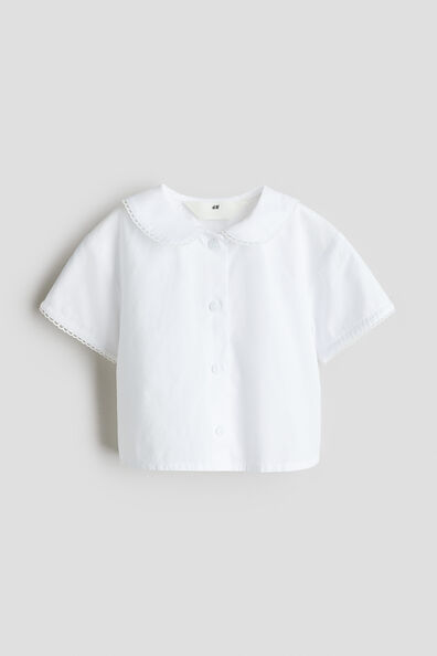 Cotton poplin blouse